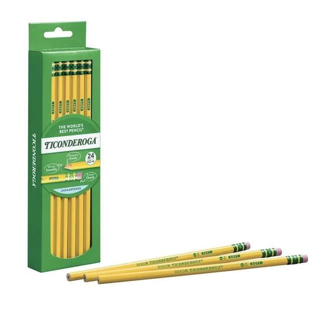 Dixon Ticonderoga-The World's Best Pencil Soft 24'lü Kurşun Kalem-Ahşap Kurşun Kalem-3-Milagron.com