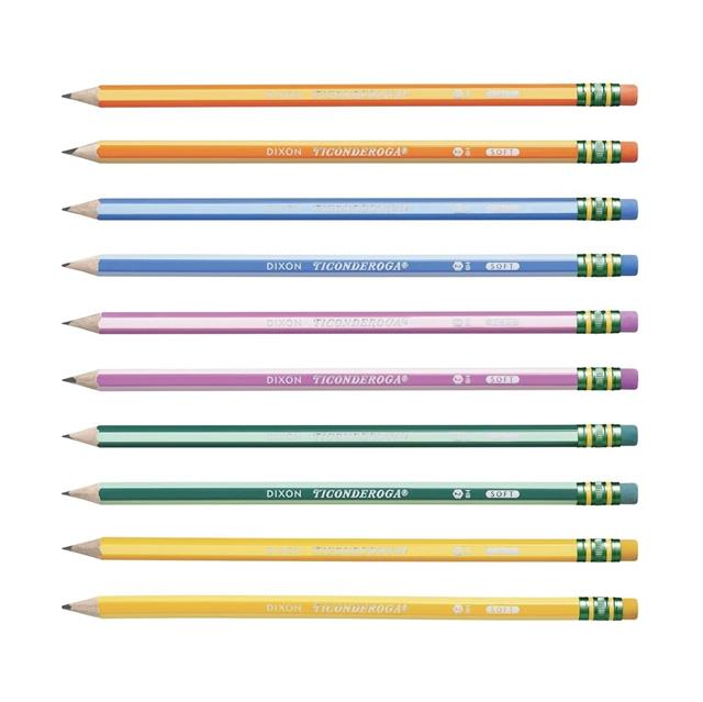 Dixon Ticonderoga-The World's Best Pencil Striped New 10'li Kurşun Kalem-Ahşap Kurşun Kalem-2-Milagron.com