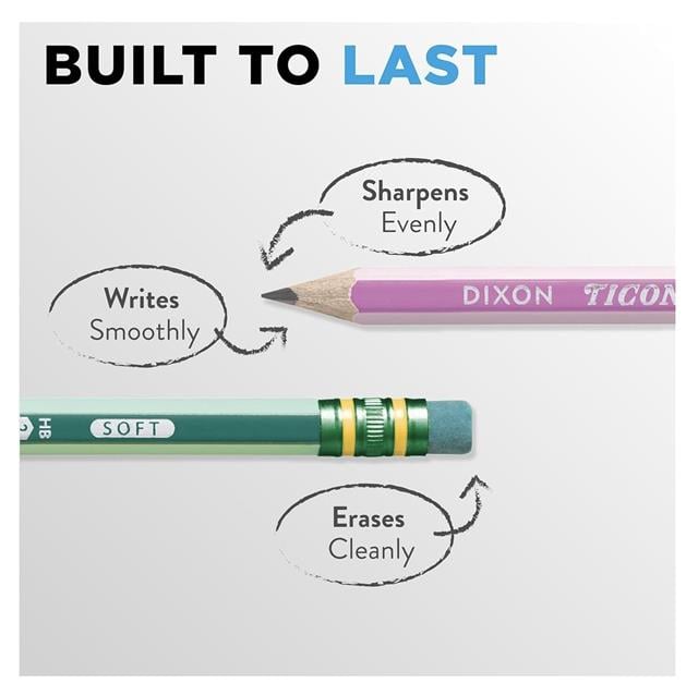 Dixon Ticonderoga-The World's Best Pencil Striped New 10'li Kurşun Kalem-Ahşap Kurşun Kalem-3-Milagron.com