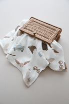 DoDo'S Baby-Çi̇ft Katli Kareli̇ Si̇hi̇rli̇ Dünya Desen Organi̇k Müsli̇n Örtü-Yatak Örtüsü-1-Milagron.com