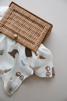 DoDo'S Baby-Çi̇ft Katli Kareli̇ Si̇hi̇rli̇ Dünya Desen Organi̇k Müsli̇n Örtü-Yatak Örtüsü-6-Milagron.com