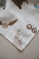 DoDo'S Baby-Çi̇ft Katli Kareli̇ Si̇hi̇rli̇ Dünya Desen Organi̇k Müsli̇n Örtü-Yatak Örtüsü-7-Milagron.com