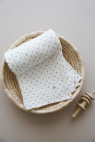 DoDo'S Baby-Dört Katli Desenli̇ Nokta Desen Organi̇k Müsli̇n Örtü-Yatak Örtüsü-9-Milagron.com