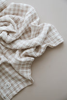 DoDo'S Baby-Dört Katli Ekose Desen Organi̇k Müsli̇n Örtü-Yatak Örtüsü-3-Milagron.com