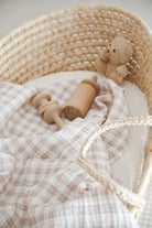 DoDo'S Baby-Dört Katli Ekose Desen Organi̇k Müsli̇n Örtü-Yatak Örtüsü-4-Milagron.com