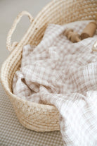 DoDo'S Baby-Dört Katli Ekose Desen Organi̇k Müsli̇n Örtü-Yatak Örtüsü-8-Milagron.com