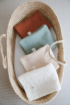 DoDo'S Baby-Dört Katli Ki̇remi̇t Renk Düz Desen Organi̇k Müsli̇n Örtü-Yatak Örtüsü-10-Milagron.com