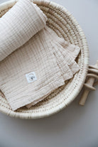 DoDo'S Baby-Dört Katlı Latte Renk Düz Desen Organi̇k Müsli̇n Örtü-Yatak Örtüsü-3-Milagron.com