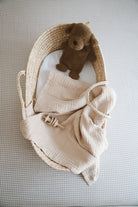 DoDo'S Baby-Dört Katlı Latte Renk Düz Desen Organi̇k Müsli̇n Örtü-Yatak Örtüsü-4-Milagron.com