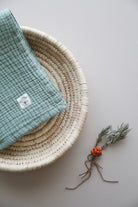 DoDo'S Baby-Dört Katli Mi̇nt Yeşi̇li̇ Düz Desen Organi̇k Müsli̇n Örtü-Yatak Örtüsü-13-Milagron.com