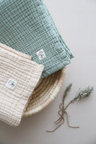 DoDo'S Baby-Dört Katli Mi̇nt Yeşi̇li̇ Düz Desen Organi̇k Müsli̇n Örtü-Yatak Örtüsü-4-Milagron.com