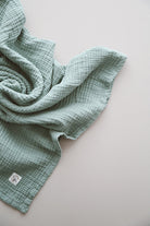 DoDo'S Baby-Dört Katli Mi̇nt Yeşi̇li̇ Düz Desen Organi̇k Müsli̇n Örtü-Yatak Örtüsü-8-Milagron.com