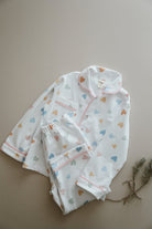 DoDo'S Baby-Renkli̇ Kalpler Desenli̇ Alt - Üst Pi̇jama Takımı - Kız Çocuk-İç Giyim & Pijama-2-Milagron.com