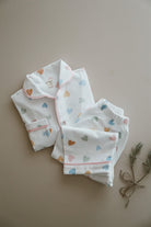 DoDo'S Baby-Renkli̇ Kalpler Desenli̇ Alt - Üst Pi̇jama Takımı - Kız Çocuk-İç Giyim & Pijama-4-Milagron.com