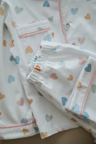 DoDo'S Baby-Renkli̇ Kalpler Desenli̇ Alt - Üst Pi̇jama Takımı - Kız Çocuk-İç Giyim & Pijama-5-Milagron.com