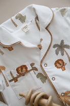 DoDo'S Baby-Safari̇ Temali Alt-üst Pi̇jama Takimi (erkek Çocuk)-İç Giyim & Pijama-4-Milagron.com