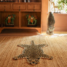 Çılgın Leopar Figürlü Büyük Boy Halı ( 150Cm X 90Cm )