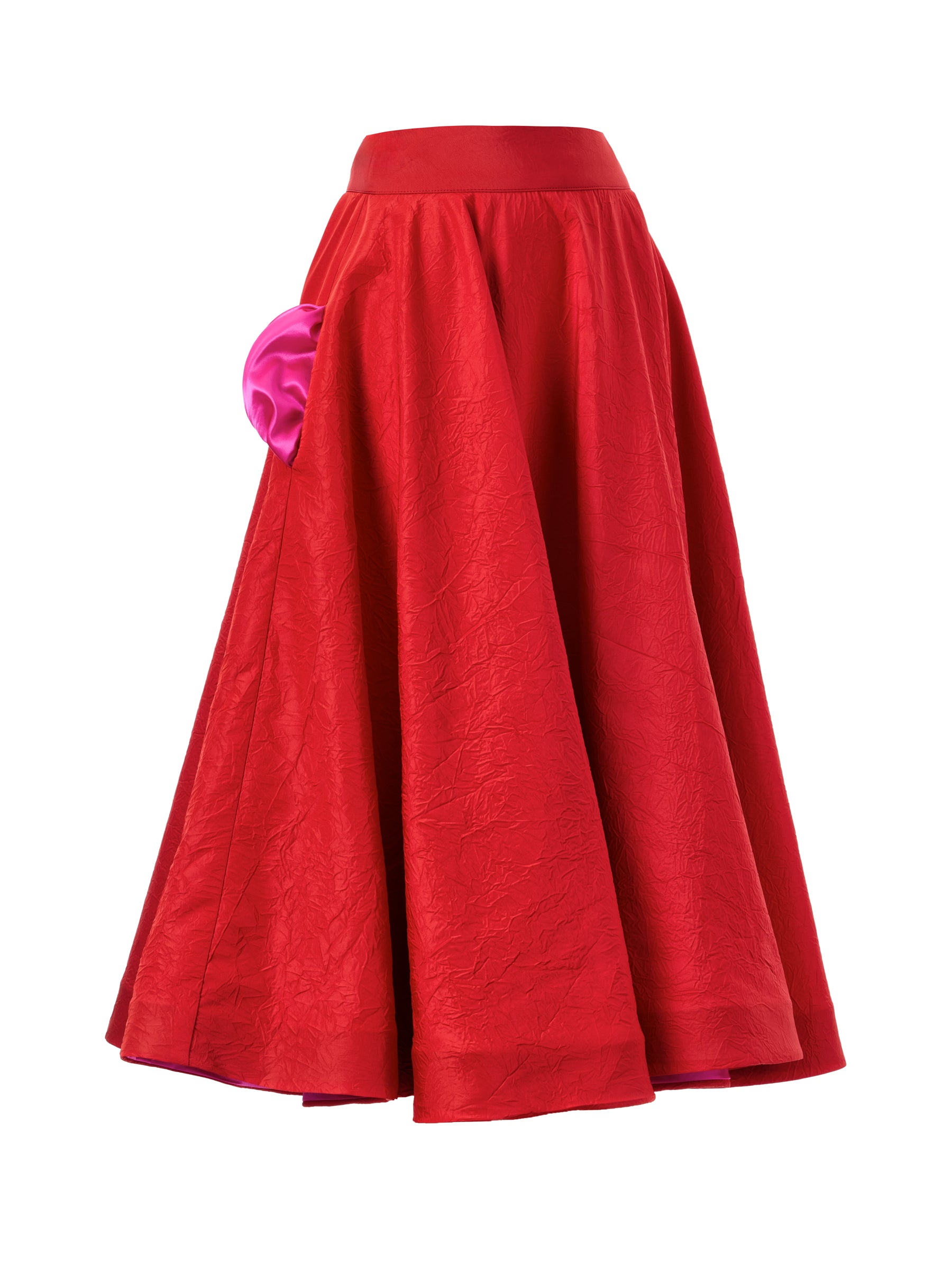 Dollie Bell-Bell Swing Midi Etek Kırmızı-Etek-1-Milagron.com