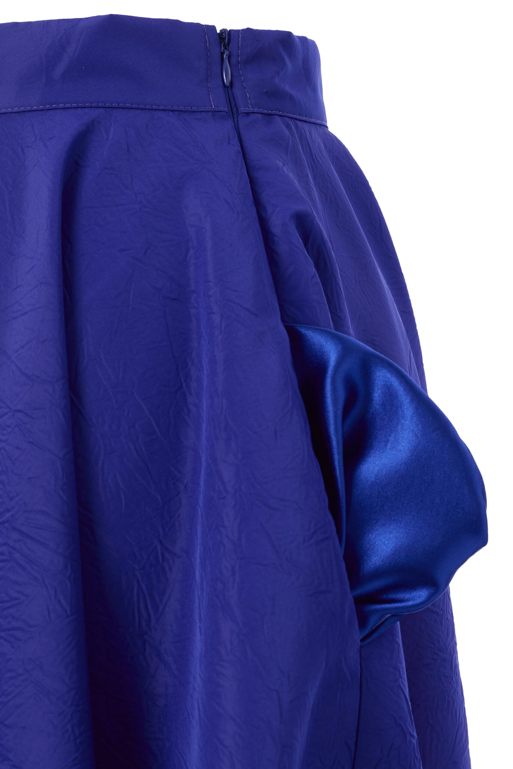 Dollie Bell-Bell Swing Midi Etek Saks Mavi-Etek-3-Milagron.com