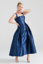 Dollie Bell-Cuddly Charm Düz Yaka Midi Elbise Lacivert-Lover Doll, Platform-6-Milagron.com