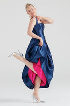 Dollie Bell-Cuddly Charm Düz Yaka Midi Elbise Lacivert-Lover Doll, Platform-7-Milagron.com