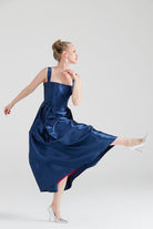 Dollie Bell-Cuddly Charm Düz Yaka Midi Elbise Lacivert-Lover Doll, Platform-3-Milagron.com