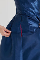 Dollie Bell-Cutest Ribbon Kalp Yaka Straplez Midi Elbise Lacivert-Lover Doll, Platform-8-Milagron.com