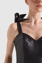 Dollie Bell-Cutest Ribbon Kurdele Detaylı Kalp Yaka Midi Elbise-Lover Doll, Platform-2-Milagron.com