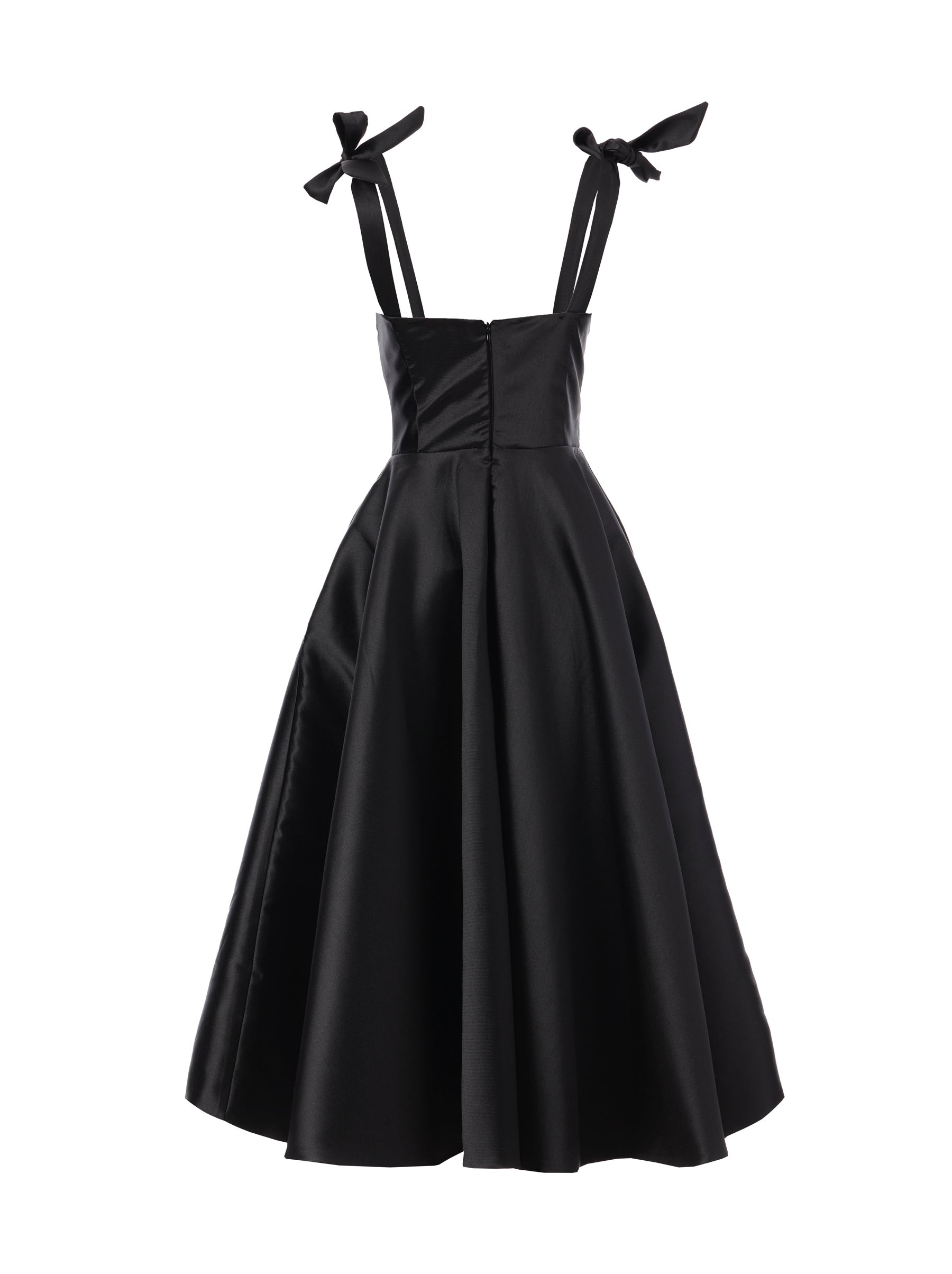 Dollie Bell-Cutest Ribbon Kurdele Detaylı Kalp Yaka Midi Elbise-Lover Doll, Platform-9-Milagron.com