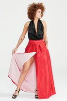 Dollie Bell-Flame Kruvaze Maxi Etek / Kırmızı-Etek-4-Milagron.com