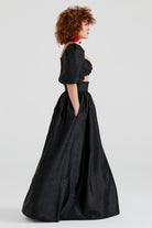 Dollie Bell-Moonlight Yırtmaçlı Yüksel Bel Etek Siyah-Platform, Such a Night-3-Milagron.com