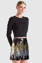 Dollie Bell-Pul Payetli Mini Etek-Etek-3-Milagron.com