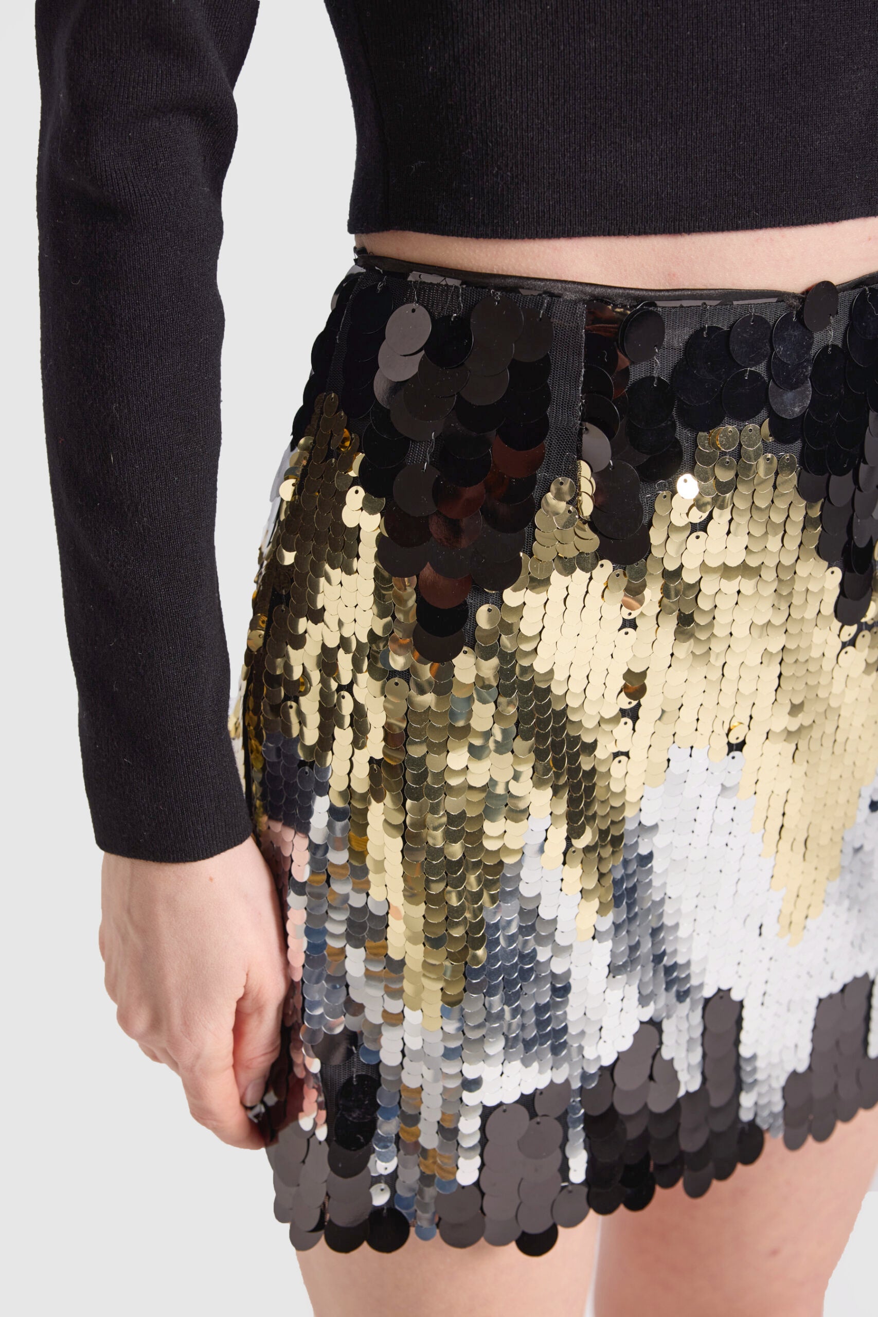 Dollie Bell-Pul Payetli Mini Etek-Etek-6-Milagron.com