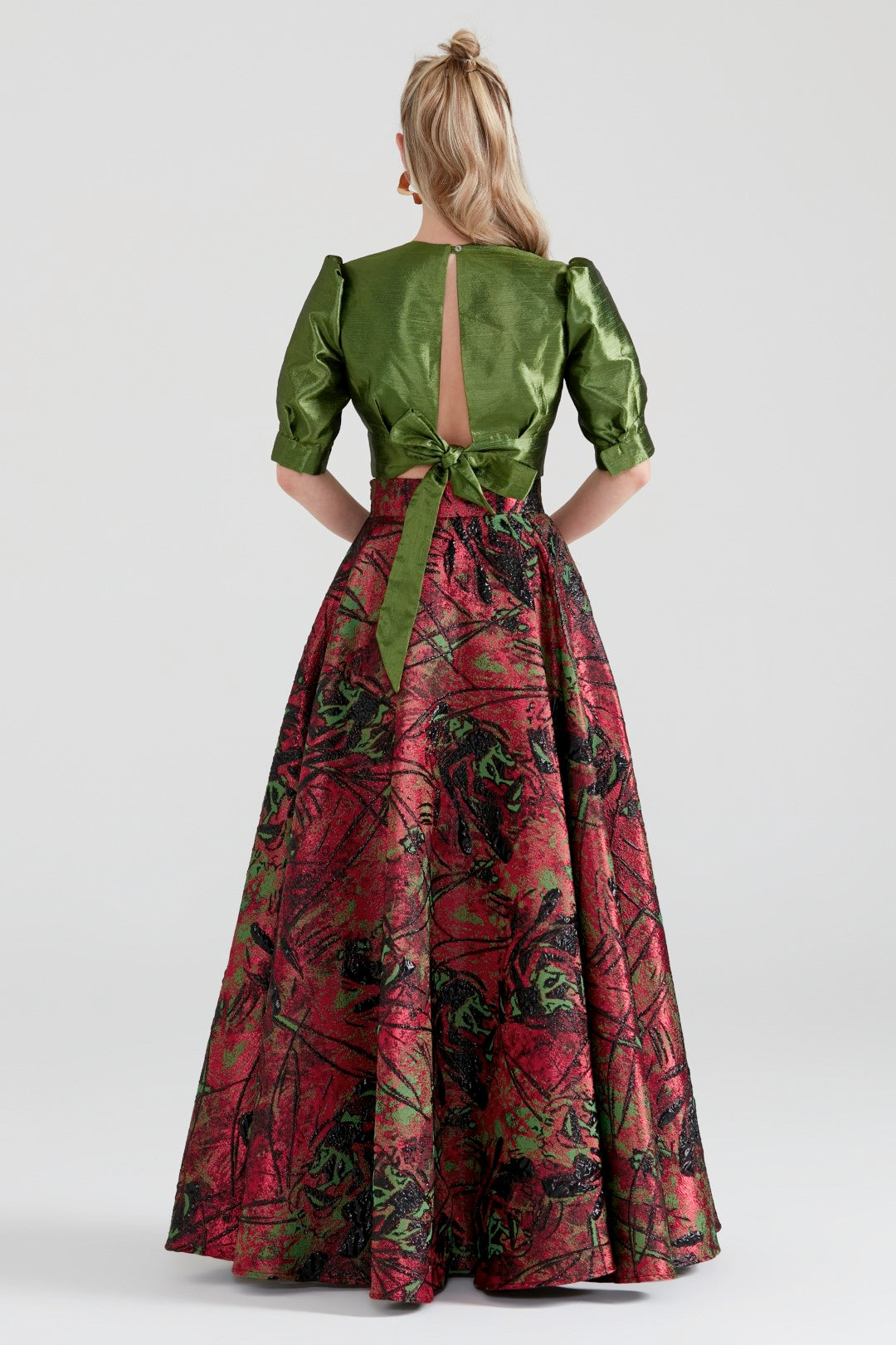 Dollie Bell-Secret Star Sırt Detay Bağlamalı Bluz – Yeşil-Bluz-2-Milagron.com