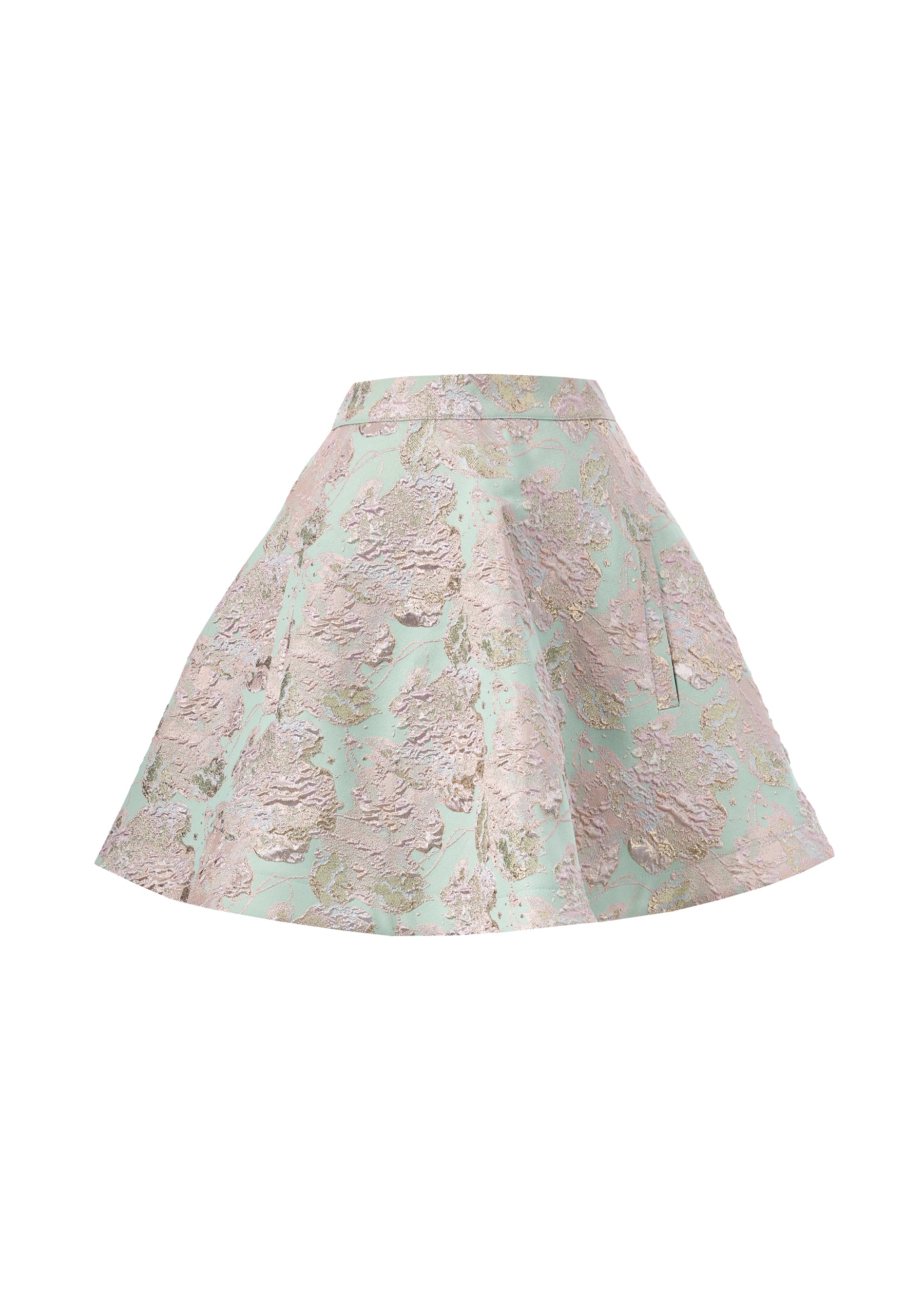 Dollie Bell-Shine Mini Kloş Etek Mint Yeşil-Flaming Star-6-Milagron.com