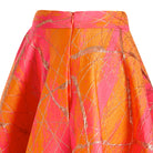 Dollie Bell-Shine Tam Daire Kloş Midi Etek Turuncu/Pembe-Etek-2-Milagron.com