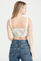 Dollie Bell-Star Bow Kurdele Detaylı Büstiyer Taş Rengi Desenli-Büstiyer-4-Milagron.com