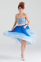 Dollie Bell-Sweet Crush / Pilili Tül Midi Boy Etek Mavi-Cotton Candy Land-4-Milagron.com