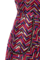 Dollie Bell-Twinkle Kare Yaka Boncuk Detaylı Mini Elbise-Flaming Star, Platform-10-Milagron.com