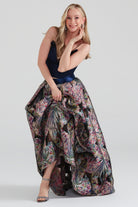 Dollie Bell-Twinkle Pileli Maxi Etek Lacivert/Gümüş-Flaming Star-8-Milagron.com