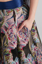 Dollie Bell-Twinkle Pileli Maxi Etek Lacivert/Gümüş-Flaming Star-7-Milagron.com