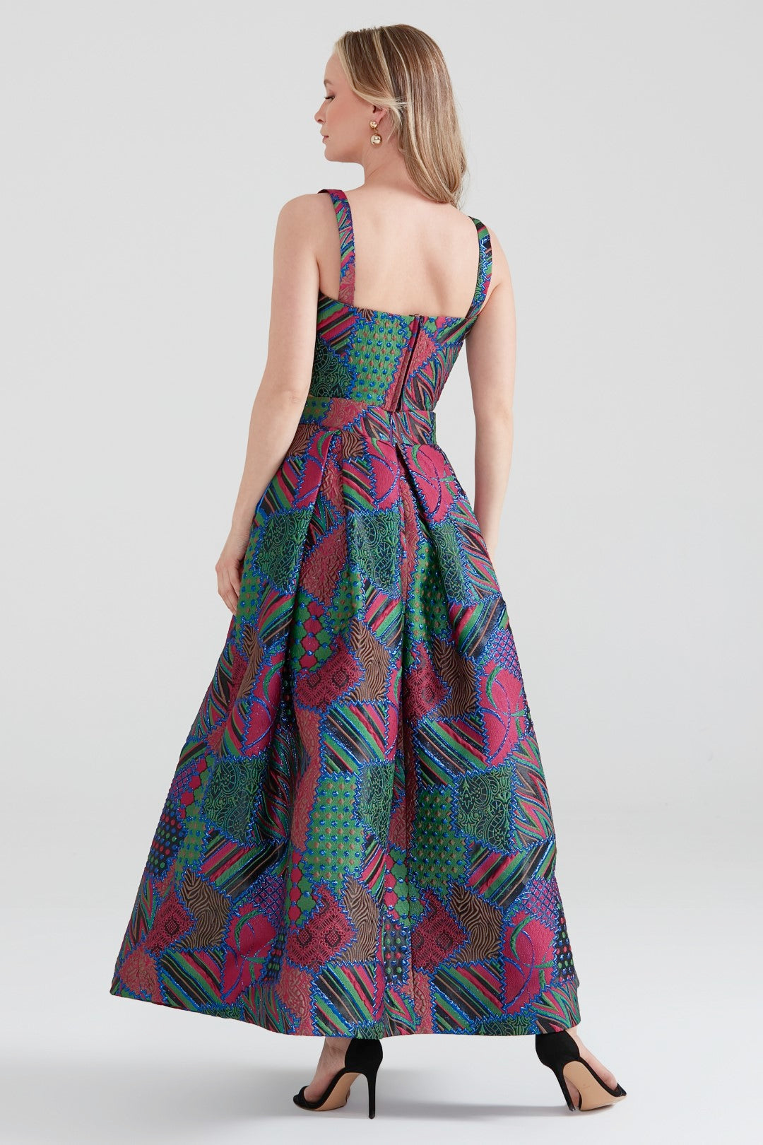 Dollie Bell-Twinkle Pileli Maxi Etek Pembe/Mavi-Etek-8-Milagron.com