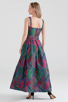 Dollie Bell-Twinkle Pileli Maxi Etek Pembe/Mavi-Etek-8-Milagron.com