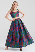 Dollie Bell-Twinkle Pileli Maxi Etek Pembe/Mavi-Etek-9-Milagron.com