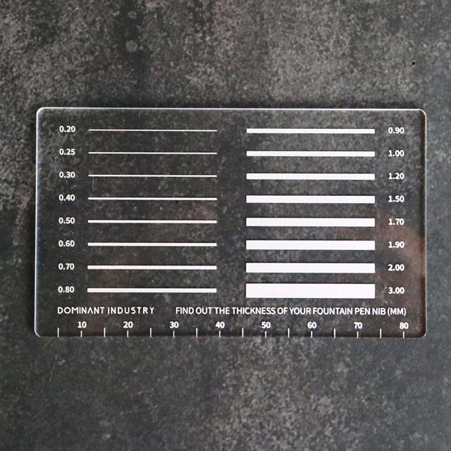 Dominant Industry-Measure My Pen Mm Pad Uç Kalınlığı Cetveli-Damga-6-Milagron.com