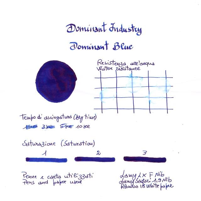 Dominant Industry Standard Şişe Mürekkep Dominant Blue
