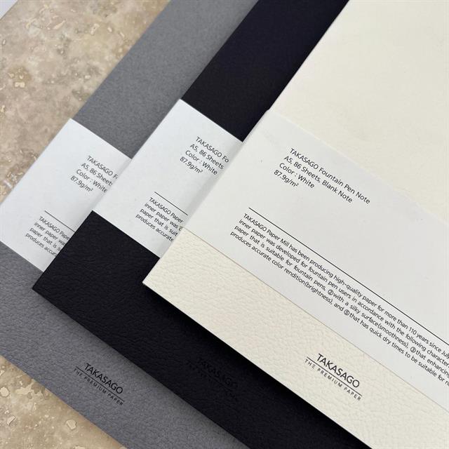 Dominant Industry-Takasago Dolma Kalem Uyumlu A5 Siyah Kareli Japon Defter-Defter-5-Milagron.com