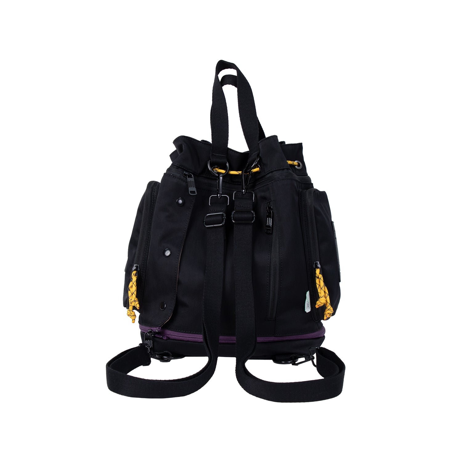 Doughnut Pyramid Happy Camper Serisi Siyah Unisex Omuz Çantası