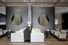 Hareketin Sessizliği – Yuvarlak Soyut Mix Media Dokulu El Yapımı Akrilik Tablo | Es Artisan Studio