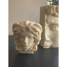 Medusa & David İKili Set – Dekoratif Heykel Mum Koleksiyonu (El Yapımı, Soya)